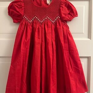 Elegant Red Baby’s Christmas Dress